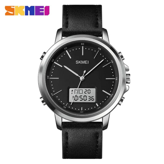 Skmei – 1652 – Leather Multifunctional Waterproof