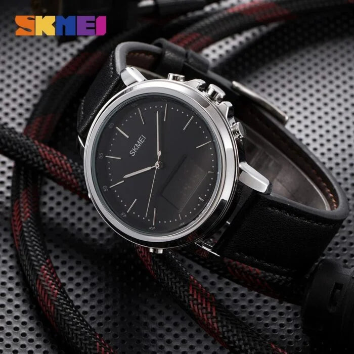 Skmei – 1652 – Leather Multifunctional Waterproof