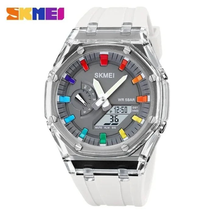 Skmei – 2100 – Dual-Display Electronic Watch With Luminous 50m Waterproof