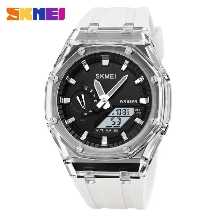 Skmei – 2100 – Dual-Display Electronic Watch With Luminous 50m Waterproof